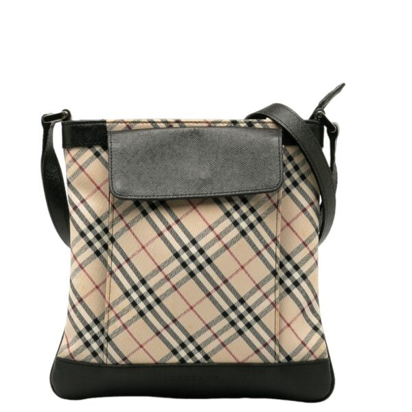 228 38246 1 Burberry Nova Check Crossbody Shoulder Bag Beige