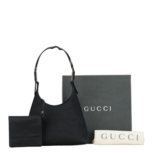 228 61098 1 Gucci Nylon Mini Handbag Black