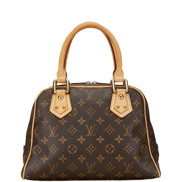 228 61132 3 Louis Vuitton Monogram Manhattan PM Handbag Brown