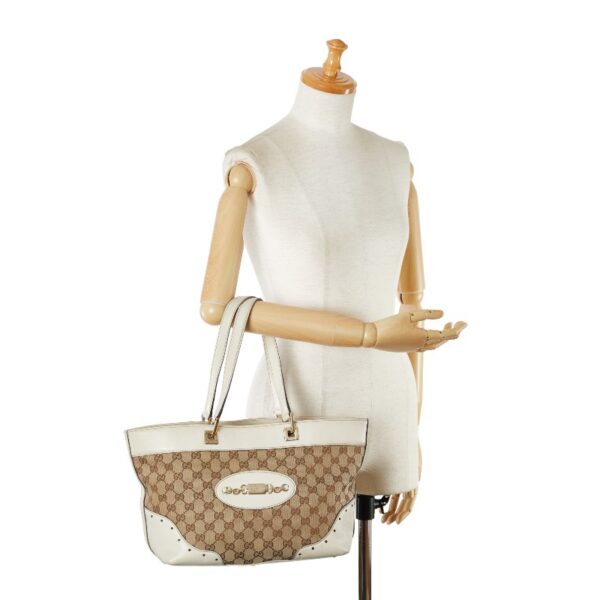 228 61140 12 Gucci GG Tote Bag Beige