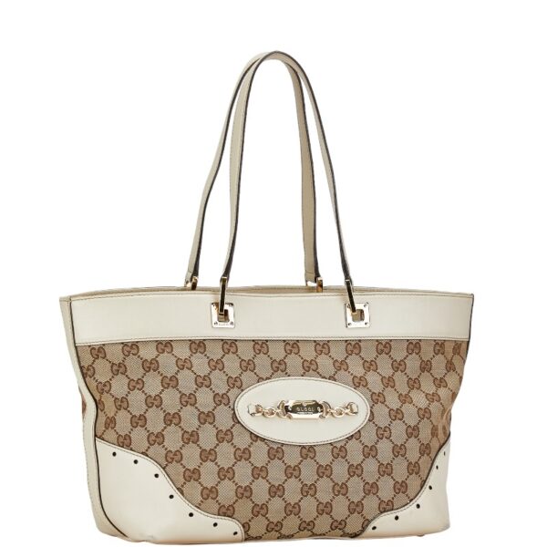 228 61140 2 Gucci GG Tote Bag Beige