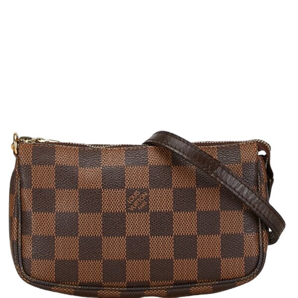 228 61144 1 Louis Vuitton Damier Mini Pochette Accessory Handbag Brown