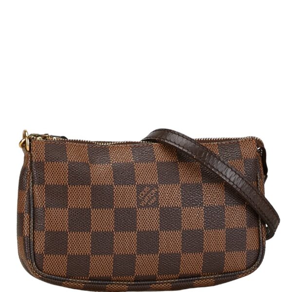 228 61144 2 Louis Vuitton Damier Mini Pochette Accessory Handbag Brown