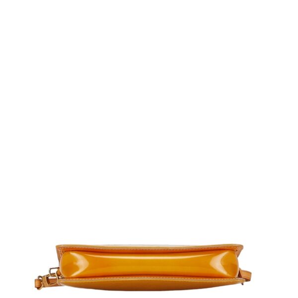 228 61641 4 Louis Vuitton Monogram Vernis Lexington Patent Pouch Yellow