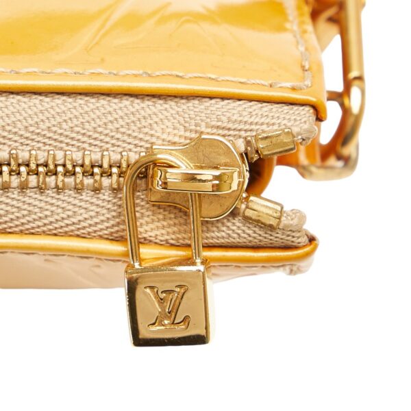 228 61641 6 Louis Vuitton Monogram Vernis Lexington Patent Pouch Yellow