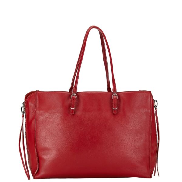 228 61643 3 Balenciaga Paper B4 2WAY Handbag Red