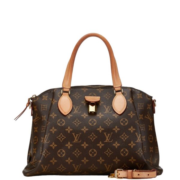 228 61650 1 Louis Vuitton Monogram Rivoli MM 2WAY Shoulder Bag Brown