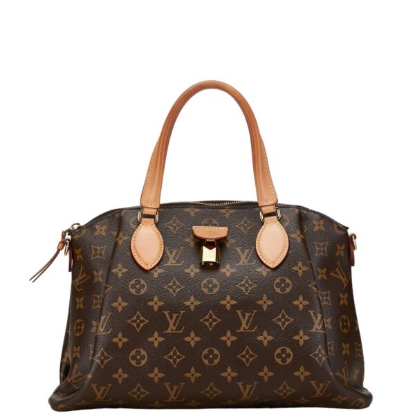 228 61650 2 Louis Vuitton Monogram Rivoli MM 2WAY Shoulder Bag Brown