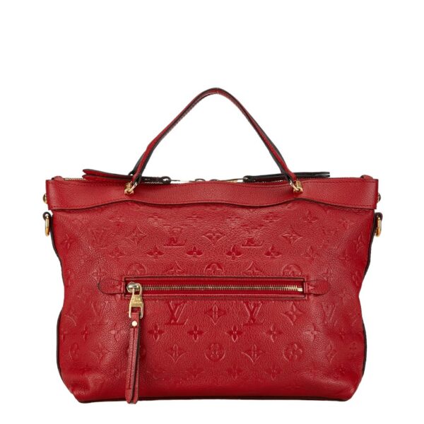 228 62549 1 Louis Vuitton Monogram Empreinte Bastille PM Handbag Sleeve Red