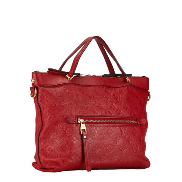 228 62549 2 Louis Vuitton Monogram Empreinte Bastille PM Handbag Sleeve Red