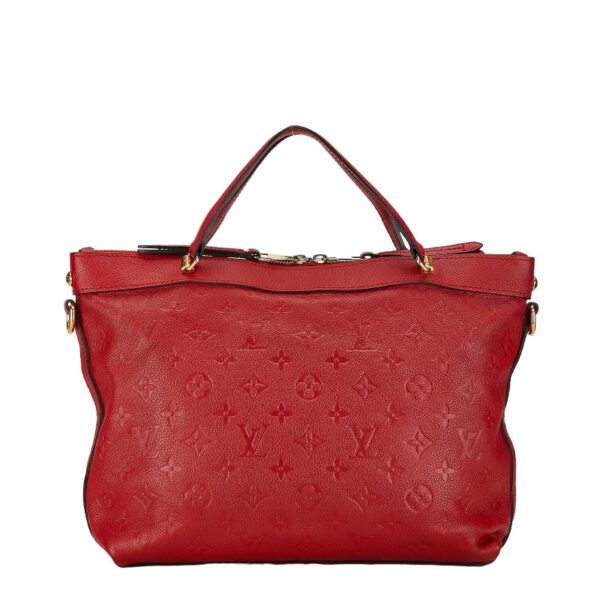 228 62549 3 Louis Vuitton Monogram Empreinte Bastille PM Handbag Sleeve Red