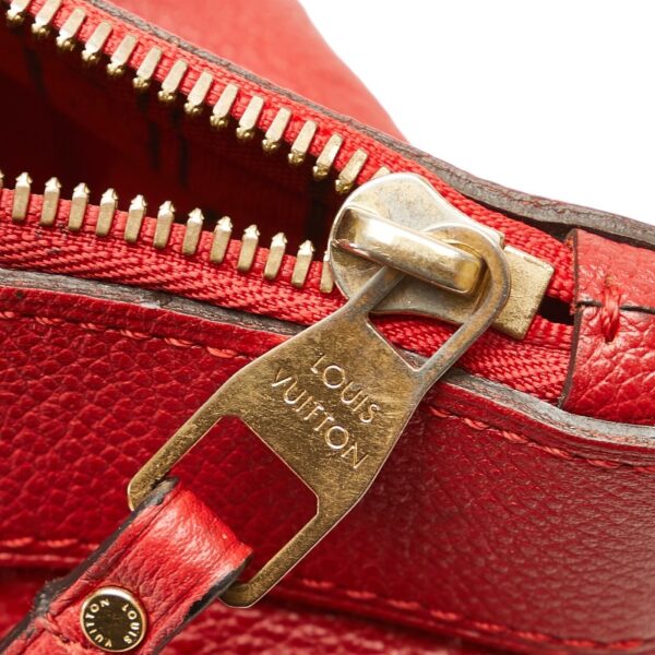 228 62549 5 Louis Vuitton Monogram Empreinte Bastille PM Handbag Sleeve Red