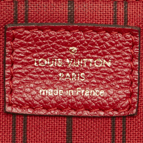 228 62549 9 Louis Vuitton Monogram Empreinte Bastille PM Handbag Sleeve Red