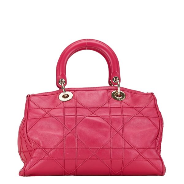 228 62579 4 Dior Granville Cannage Shoulder Bag 2Way Pink