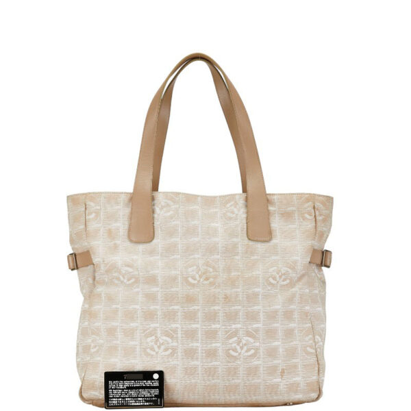 228 62586 11 Chanel Line GM Tote Bag Beige