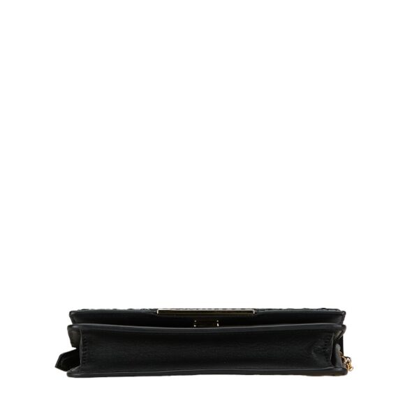 228 62593 4 Fendi Python Chain Shoulder Bag Black