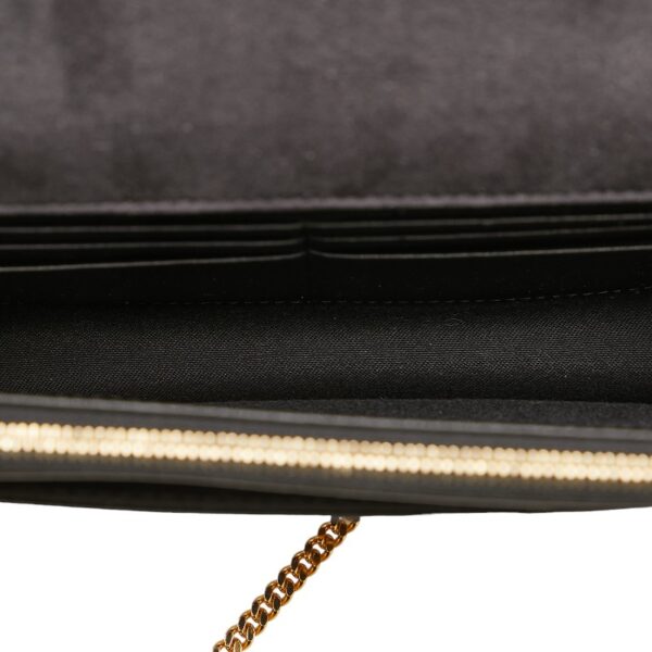 228 62593 8 Fendi Python Chain Shoulder Bag Black