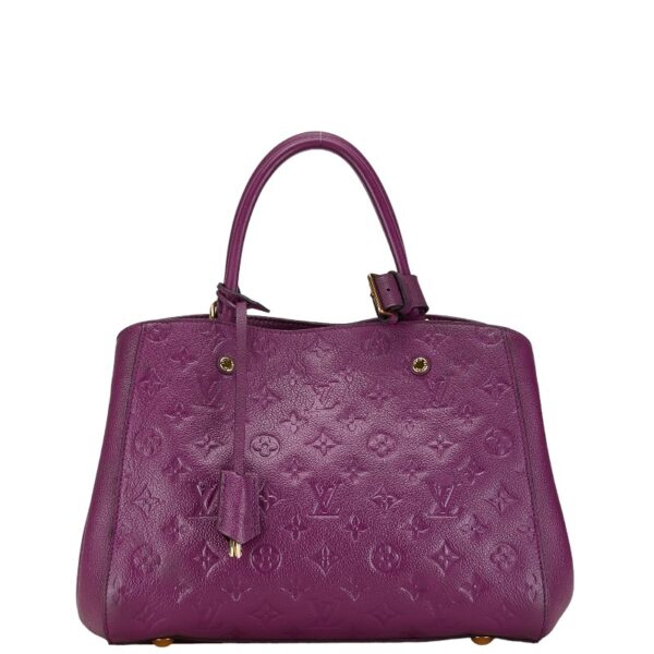 228 63645 2 Louis Vuitton Empreinte Montaigne MM 2WAY Shoulder Bag Purple