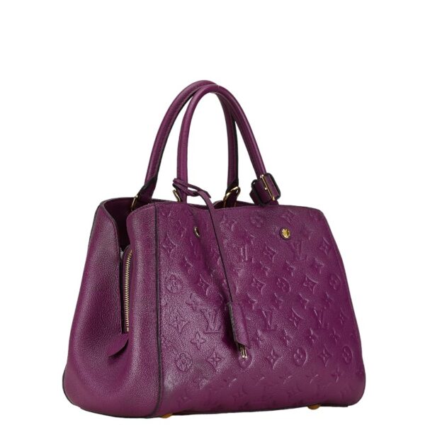 228 63645 3 Louis Vuitton Empreinte Montaigne MM 2WAY Shoulder Bag Purple