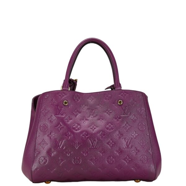 228 63645 4 Louis Vuitton Empreinte Montaigne MM 2WAY Shoulder Bag Purple