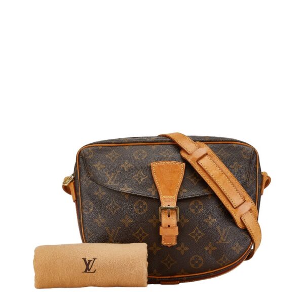 228 63654 11 Louis Vuitton Monogram Genefeuille MM Crossbody Shoulder Bag Brown