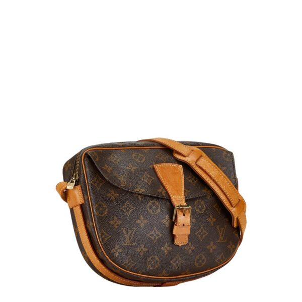 228 63654 2 Louis Vuitton Monogram Genefeuille MM Crossbody Shoulder Bag Brown