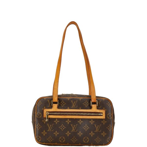 228 63870 1 Louis Vuitton Monogram Cite MM Shoulder Bag Brown