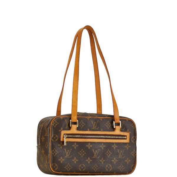 228 63870 2 Louis Vuitton Monogram Cite MM Shoulder Bag Brown