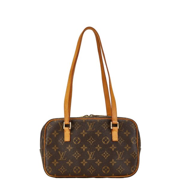 228 63870 3 Louis Vuitton Monogram Cite MM Shoulder Bag Brown