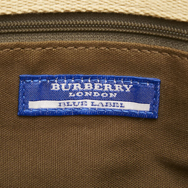 228 65480 11 Burberry Blue Tote Bag Canvas