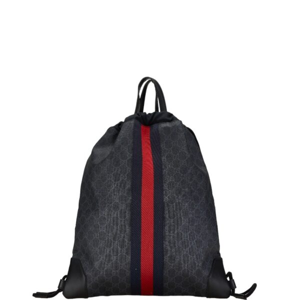 228 65492 1 Gucci GG Supreme Rucksack Black