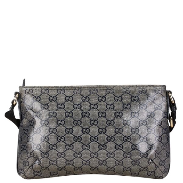 228 67163 3 Gucci GG Crystal Crossbody Shoulder Bag Black