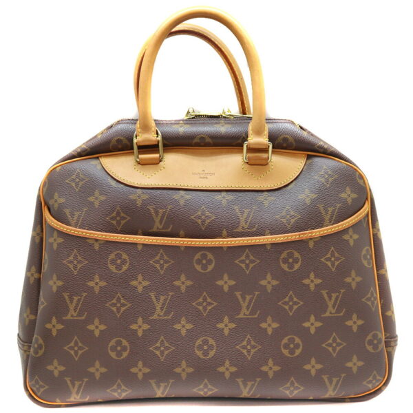 23 11549 1 Louis Vuitton Deauville Handbag Monogram Canvas Brown