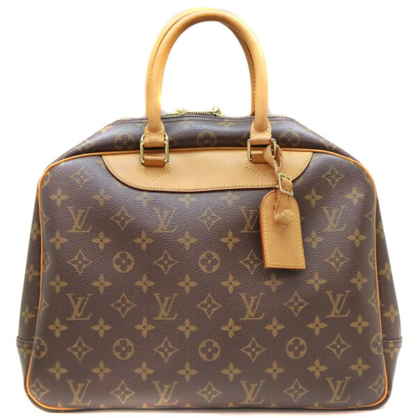 23 11549 2 Louis Vuitton Deauville Handbag Monogram Canvas Brown