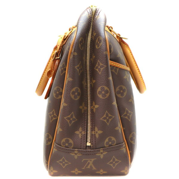 23 11549 4 Louis Vuitton Deauville Handbag Monogram Canvas Brown