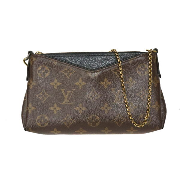 23 1190 1 Louis Vuitton Pallas Clutch Shoulder Bag Monogram