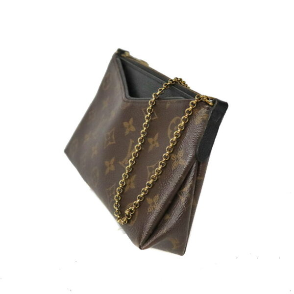 23 1190 2 Louis Vuitton Pallas Clutch Shoulder Bag Monogram