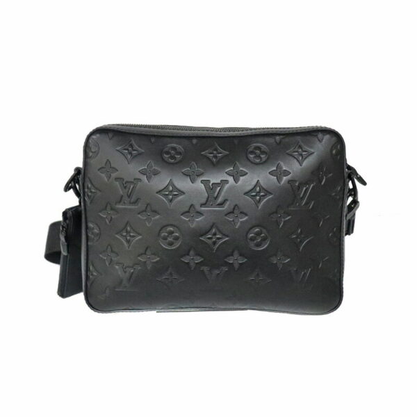 23 1253 3 Louis Vuitton Duo Messenger Bag Monogram Shadow Noir Black