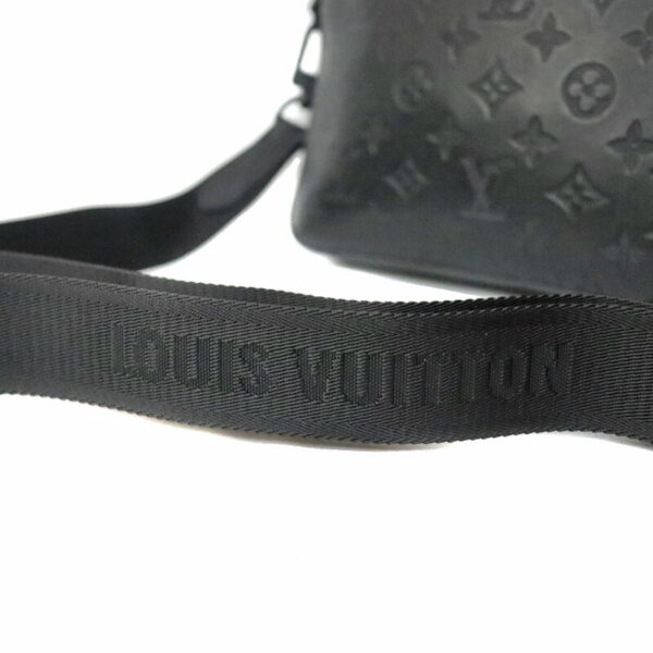 23 1253 8 Louis Vuitton Duo Messenger Bag Monogram Shadow Noir Black