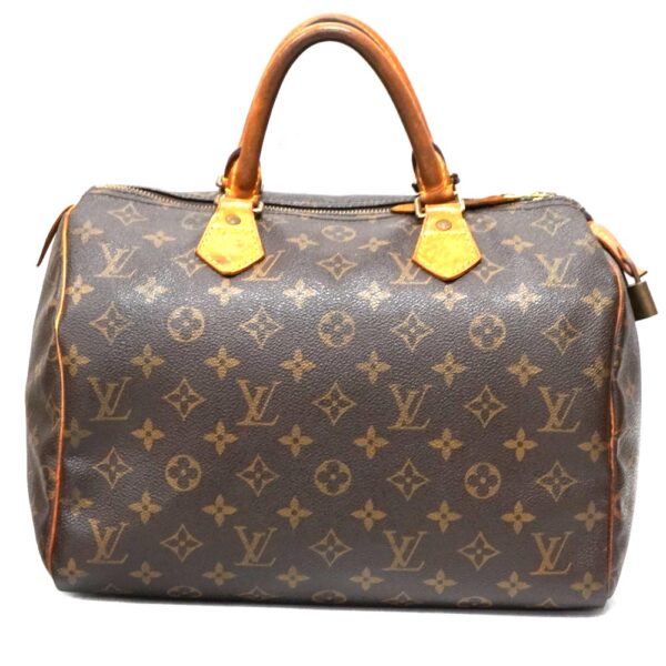 23 1398 1 Louis Vuitton Speedy 30 Handbag Bag Monogram Canvas Brown