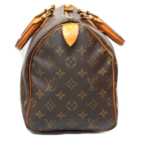 23 1398 3 Louis Vuitton Speedy 30 Handbag Bag Monogram Canvas Brown