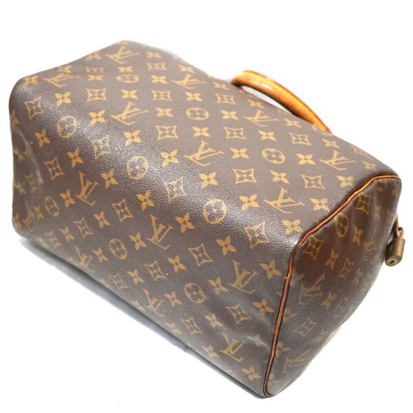 23 1398 6 Louis Vuitton Speedy 30 Handbag Bag Monogram Canvas Brown