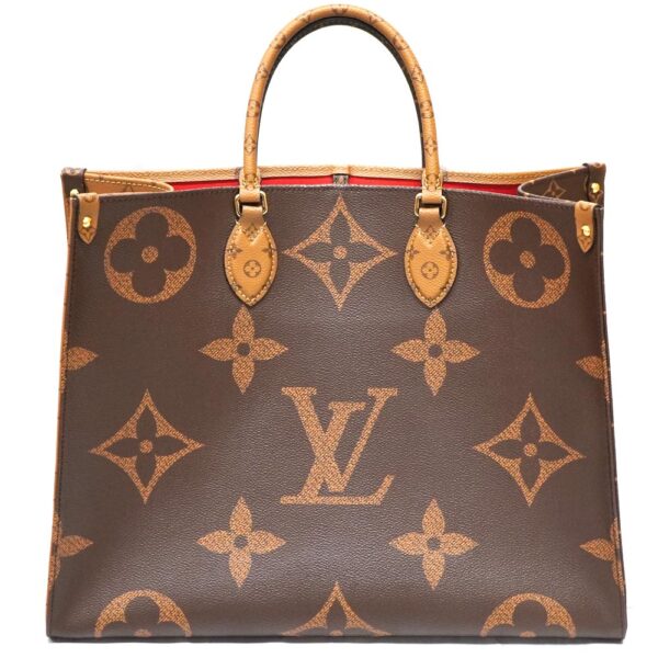 23 175 1 Louis Vuitton On the Go GM Handbag 2WAY Bag Giant Monogram Reverse Brown