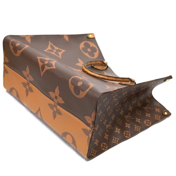 23 175 6 Louis Vuitton On the Go GM Handbag 2WAY Bag Giant Monogram Reverse Brown