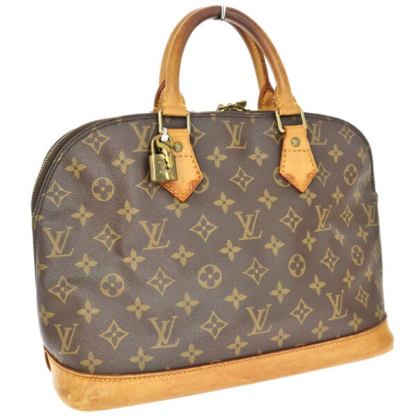 23 2065 1 Louis Vuitton Alma Monogram Canvas Handbag Brown