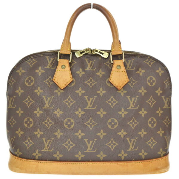 23 2065 2 Louis Vuitton Alma Monogram Canvas Handbag Brown