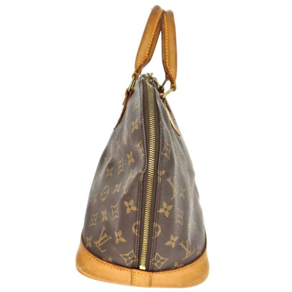 23 2065 3 Louis Vuitton Alma Monogram Canvas Handbag Brown