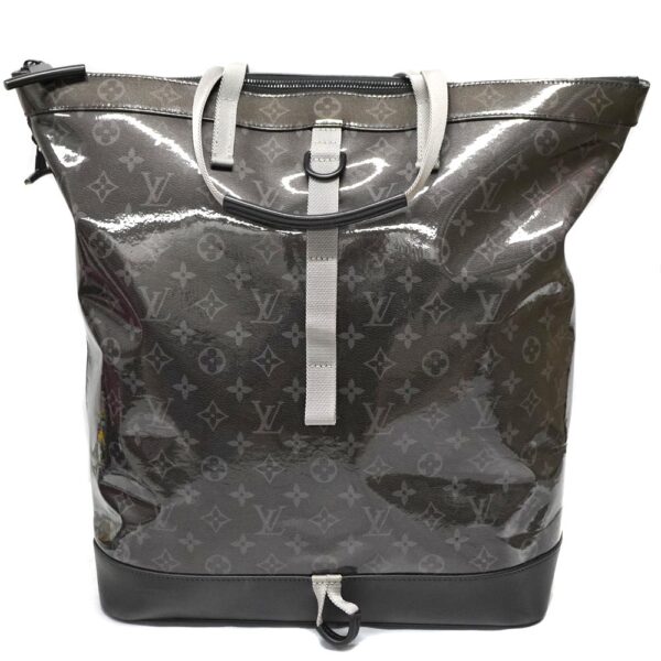 23 2428 1 Louis Vuitton Zipped Tote Bag Monogram Eclipse Black