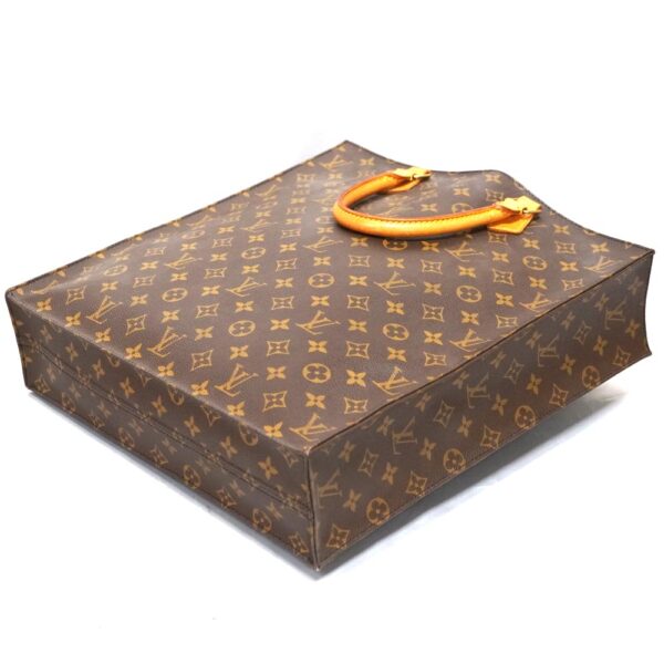 23 2447 6 Louis Vuitton Sac Plat Tote Bag Monogram Canvas Brown Beige