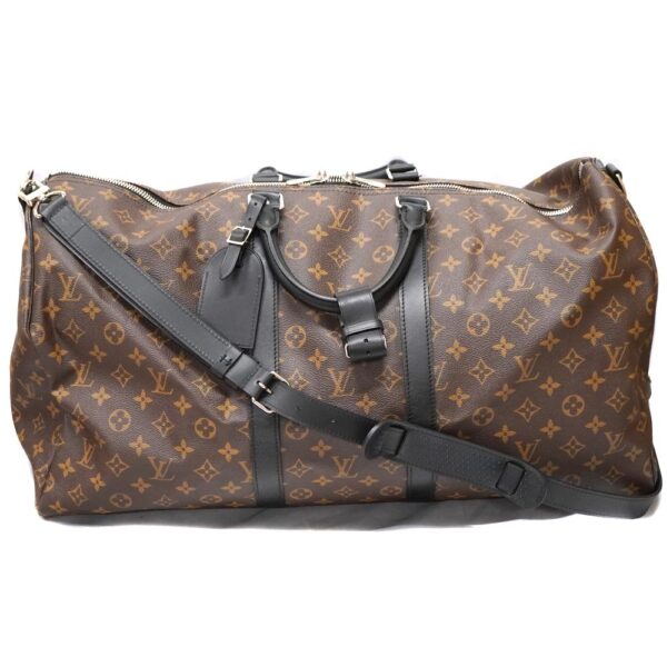 23 2502 1 Louis Vuitton Keepall Bandouliere 55 Travel Bag Macassar Brown